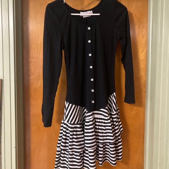 Vintage 80s-90s Girls Dress J.B. Xpress Made in USA Size 11 - Picture 1 of 5